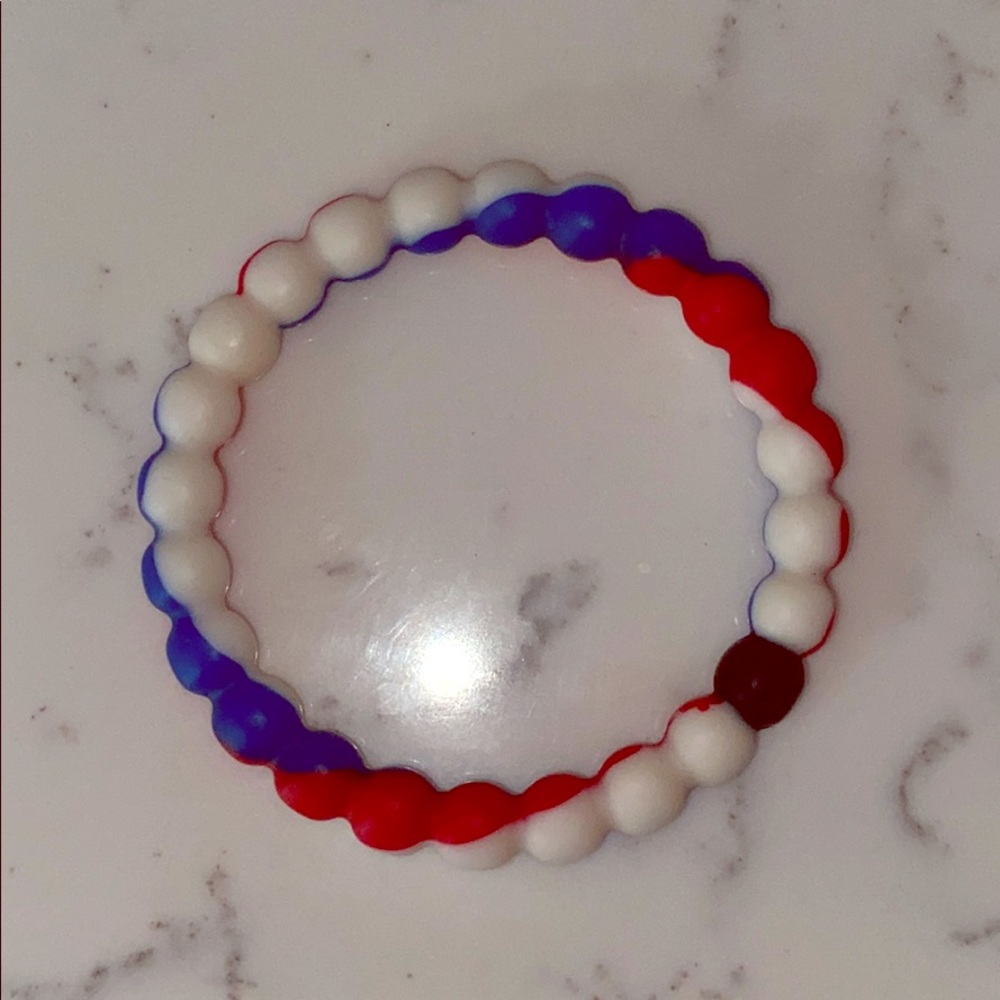 Lokai red white and blue